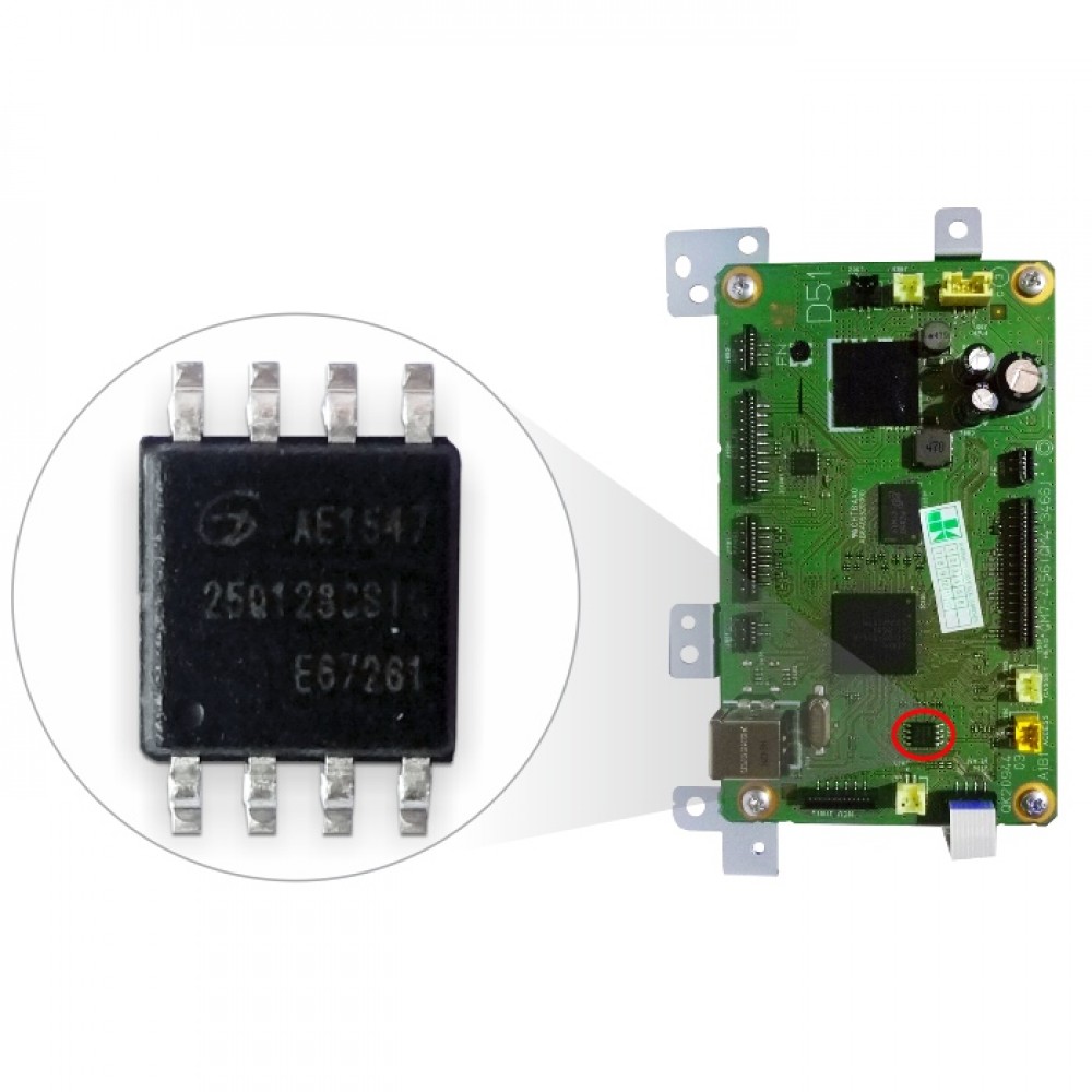 IC Eprom MX497 W25Q128FVSIG, IC Eeprom Reset MX497, IC Counter MX-497, Resetter Printer Can MX497