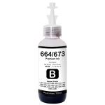 Tinta Premium Dye Base 664/673 Black 100ml Refill Printer EP L110 L120 L210 L220 L300 L310 L350 L355 L360 L365 L380 L405 L455 L485 L550 L555 L565 L100 L200 Compatible