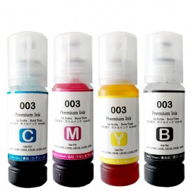 Tinta Premium Dye Base 003 Black 70ml Refill Printer EP L1110 L3100 L3101 L3110 L3116 L3150 L3156 L4150 L4160 L5190 L6160 L6170 L6190